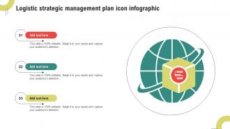 Logistic Strategic Management Plan Icon Infographic