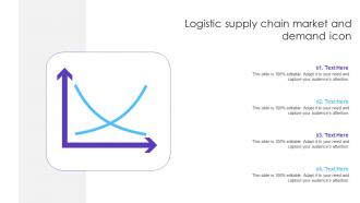 Logistic Supply Chain Market And Demand Icon