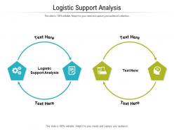 Logistic support analysis ppt powerpoint presentation professional layout ideas cpb