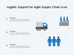 Logistic Support For Agile Supply Chain Icon