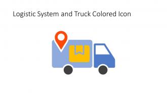 Logistic System And Truck Colored Icon In Powerpoint Pptx Png And Editable Eps Format
