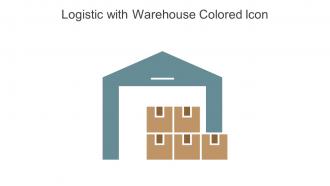 Logistic With Warehouse Colored Icon In Powerpoint Pptx Png And Editable Eps Format