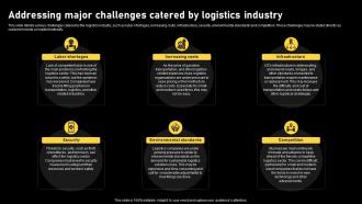 Logistics And Supply Chain Addressing Major Challenges Catered By Logistics Industry BP SS
