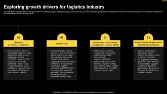 Logistics And Supply Chain Exploring Growth Drivers For Logistics Industry BP SS
