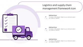 Logistics And Supply Chain Management Framework Icon