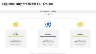 Logistics Buy Products Sell Online In Powerpoint And Google Slides Cpb