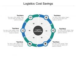 Logistics cost savings ppt powerpoint presentation file graphics cpb