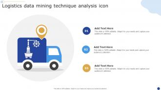 Logistics Data Mining Technique Analysis Icon