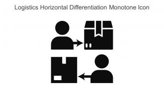 Logistics Horizontal Differentiation Monotone Icon In Powerpoint Pptx Png And Editable Eps Format