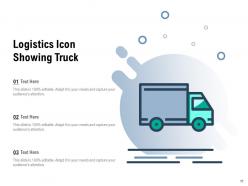Logistics Icon Global Delivery Through Guaranteed Survey