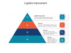 Logistics improvement ppt powerpoint presentation icon layouts cpb