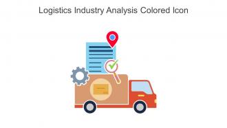 Logistics Industry Analysis Colored Icon In Powerpoint Pptx Png And Editable Eps Format