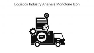 Logistics Industry Analysis Monotone Icon In Powerpoint Pptx Png And Editable Eps Format