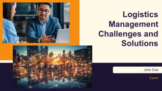 Logistics Management Challenges And Solutions PPT Mockup AT