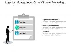 Logistics management omni channel marketing network risk management cpb