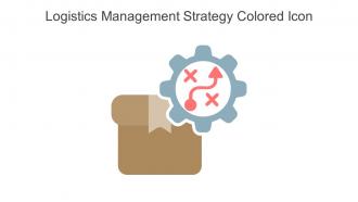 Logistics Management Strategy Colored Icon In Powerpoint Pptx Png And Editable Eps Format