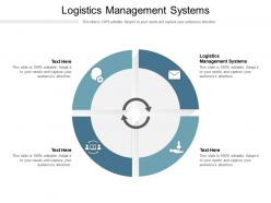 Logistics management systems ppt powerpoint presentation file themes cpb