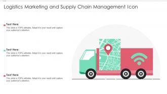 Logistics Marketing And Supply Chain Management Icon