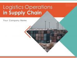 Logistics Operations In Supply Chain Powerpoint Presentation Slides
