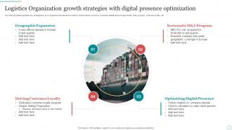 Logistics Organization Growth Strategies With Digital Presence Optimization