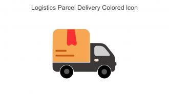 Logistics Parcel Delivery Colored Icon in powerpoint pptx png and editable eps format
