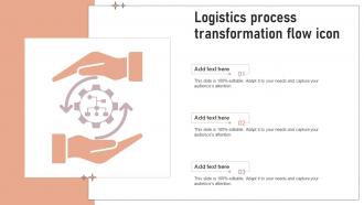 Logistics Process Transformation Flow Icon