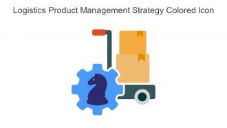 Logistics Product Management Strategy Colored Icon In Powerpoint Pptx Png And Editable Eps Format