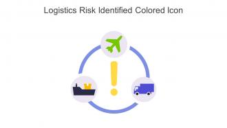 Logistics Risk Identified Colored Icon In Powerpoint Pptx Png And Editable Eps Format