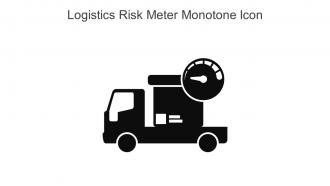 Logistics Risk Meter Monotone Icon In Powerpoint Pptx Png And Editable Eps Format