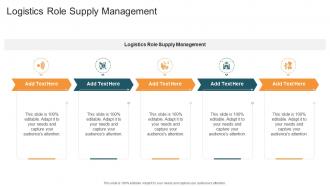 Logistics Role Supply Management In Powerpoint And Google Slides Cpb