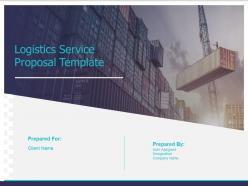 Logistics service proposal template powerpoint presentation slides