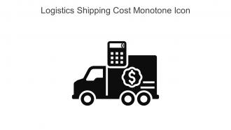 Logistics Shipping Cost Monotone Icon In Powerpoint Pptx Png And Editable Eps Format