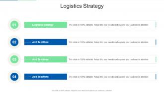 Logistics Strategy In Powerpoint And Google Slides Cpb