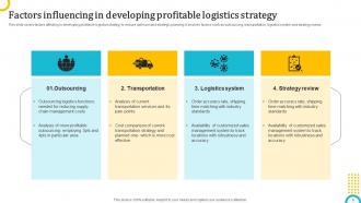 Logistics Strategy To Enhance Operations Powerpoint Presentation Slides Colorful Content Ready