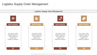 Logistics Supply Chain Management In Powerpoint And Google Slides Cpb
