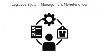 Logistics System Management Monotone Icon In Powerpoint Pptx Png And Editable Eps Format
