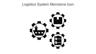Logistics System Monotone Icon In Powerpoint Pptx Png And Editable Eps Format