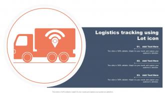 Logistics Tracking Using Lot Icon