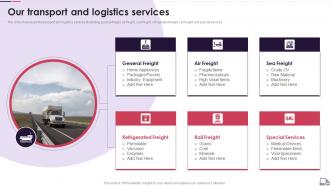 Logistics Transport Company Profile Our Transport And Logistics Services