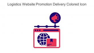 Logistics Website Promotion Delivery Colored Icon In Powerpoint Pptx Png And Editable Eps Format
