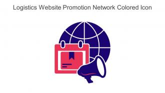 Logistics Website Promotion Network Colored Icon In Powerpoint Pptx Png And Editable Eps Format
