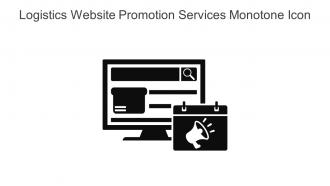 Logistics Website Promotion Services Monotone Icon In Powerpoint Pptx Png And Editable Eps Format