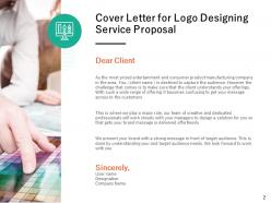 Logo designing service proposal powerpoint presentation slides
