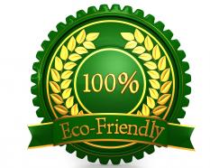 Logo of eco friendly concept stock photo