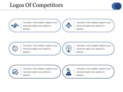 Logos of competitors ppt summary clipart