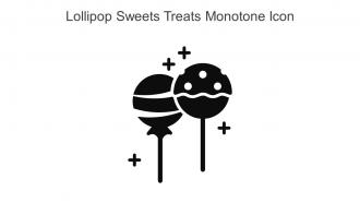 Lollipop Sweets Treats Monotone Icon In Powerpoint Pptx Png And Editable Eps Format