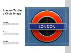 London text in a circle image