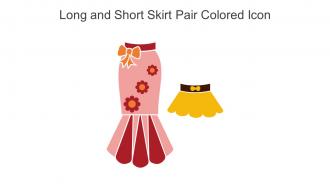 Long And Short Skirt Pair Colored Icon In Powerpoint Pptx Png And Editable Eps Format