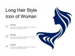 Long Hair Style Icon Of Woman