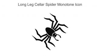 Long Leg Cellar Spider Monotone Icon In Powerpoint Pptx Png And Editable Eps Format